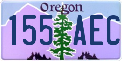OR license plate 155AEC