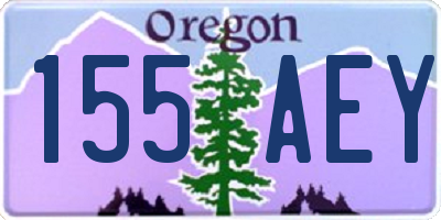 OR license plate 155AEY