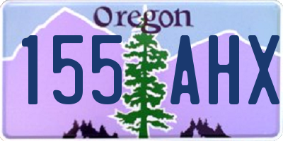OR license plate 155AHX