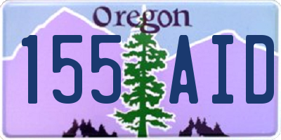 OR license plate 155AID