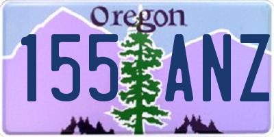 OR license plate 155ANZ