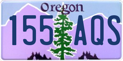 OR license plate 155AQS