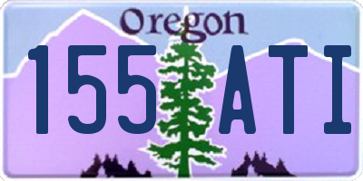 OR license plate 155ATI