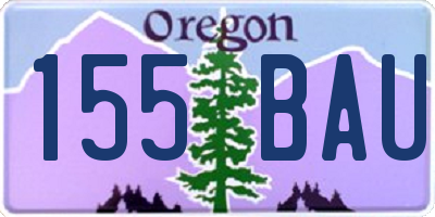 OR license plate 155BAU