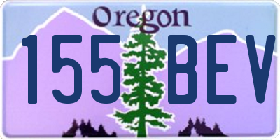 OR license plate 155BEV