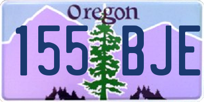 OR license plate 155BJE