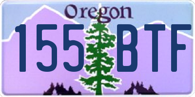 OR license plate 155BTF