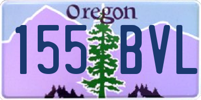 OR license plate 155BVL