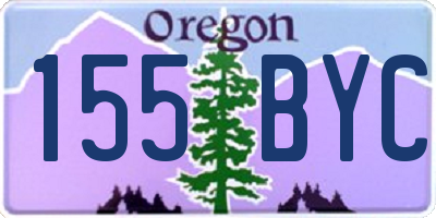OR license plate 155BYC
