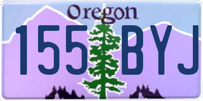 OR license plate 155BYJ