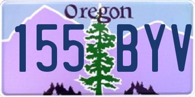 OR license plate 155BYV