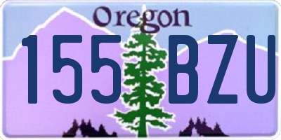 OR license plate 155BZU