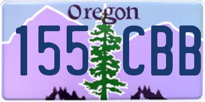 OR license plate 155CBB