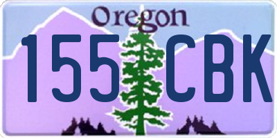 OR license plate 155CBK