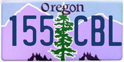 OR license plate 155CBL