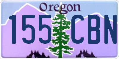 OR license plate 155CBN