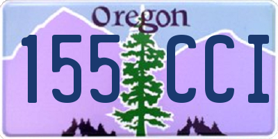 OR license plate 155CCI
