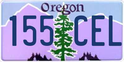 OR license plate 155CEL