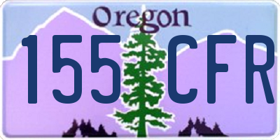 OR license plate 155CFR