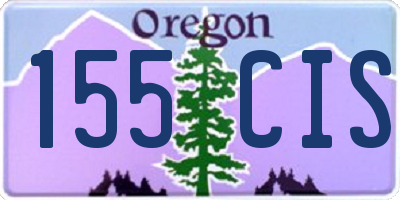 OR license plate 155CIS