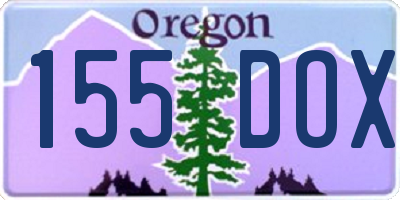 OR license plate 155DOX