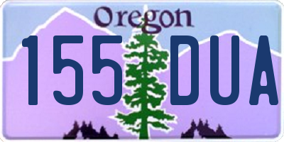 OR license plate 155DUA
