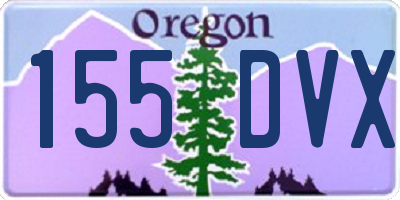 OR license plate 155DVX