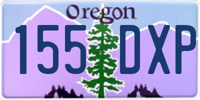 OR license plate 155DXP
