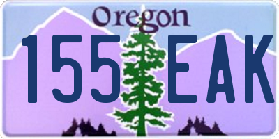 OR license plate 155EAK