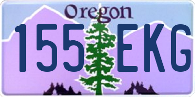 OR license plate 155EKG