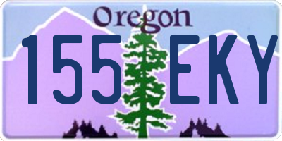 OR license plate 155EKY