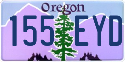 OR license plate 155EYD