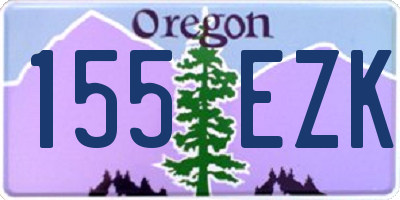 OR license plate 155EZK