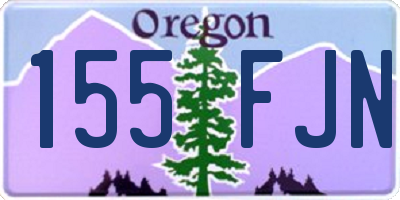 OR license plate 155FJN