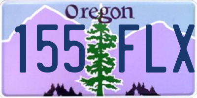 OR license plate 155FLX