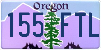 OR license plate 155FTL