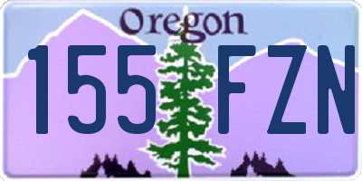 OR license plate 155FZN