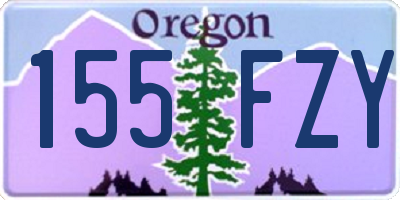 OR license plate 155FZY