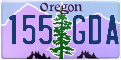 OR license plate 155GDA