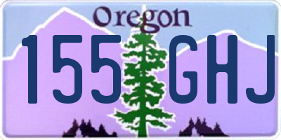 OR license plate 155GHJ