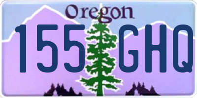 OR license plate 155GHQ