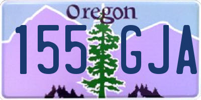 OR license plate 155GJA