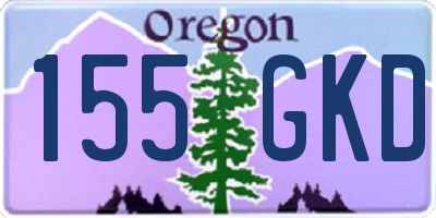OR license plate 155GKD