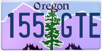 OR license plate 155GTE