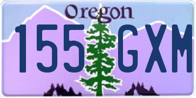 OR license plate 155GXM