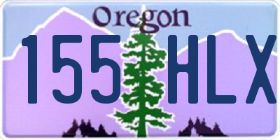 OR license plate 155HLX