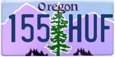 OR license plate 155HUF