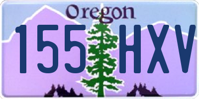 OR license plate 155HXV
