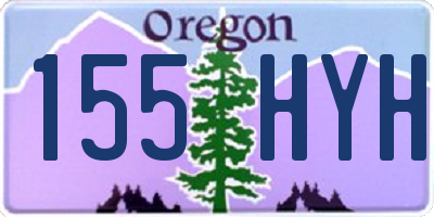 OR license plate 155HYH