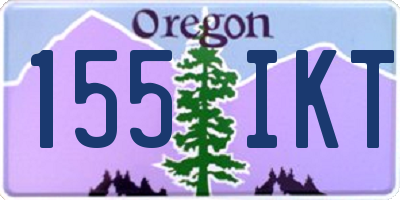 OR license plate 155IKT